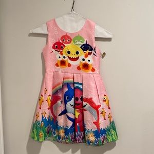 Baby shark pink fong dress 4/5